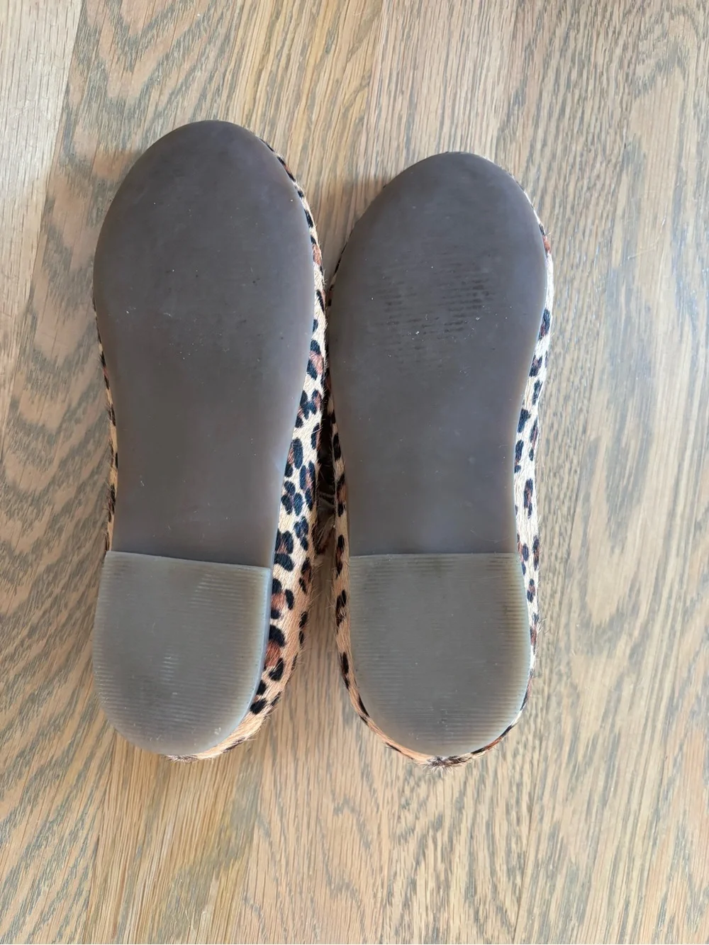 Mini Boden Leopard Print Mary Jane Shoes - Tan & Black EUC